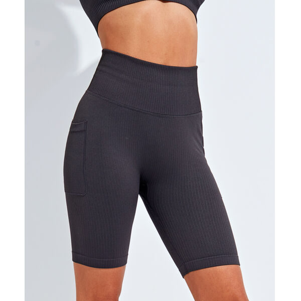 30plushealthandperformance  - Women’s Ribbed Seamless '3D Fit' Cycle Shorts Thumbnail